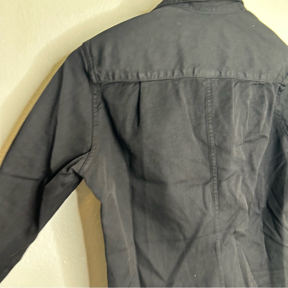 Frank & Eileen Barry Tailored Button Up Shirt in Black Famous Denim Size XS - Picture 14 of 16